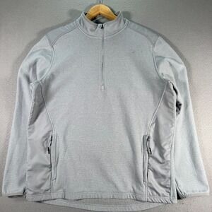 Under Armour Coldgear Quarter Zip Fleece Jacket Mens XL Loose Fit‎ Blue Comfort